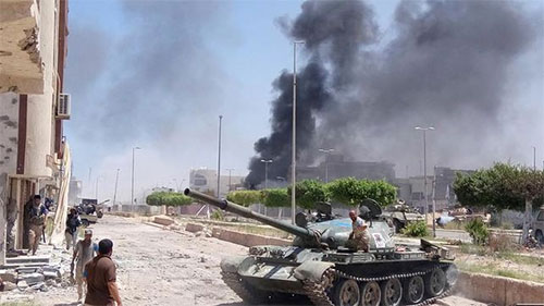 combates en la ciudad libia de Sirte